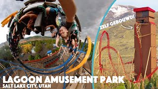 Dit pretpark bouwt zijn eigen achtbanen!  Lagoon Amusement Park review in Salt Lake City, Utah