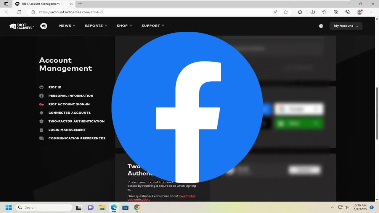 How to Connect or Disconnect Your Facebook Account From Your Riot Account 