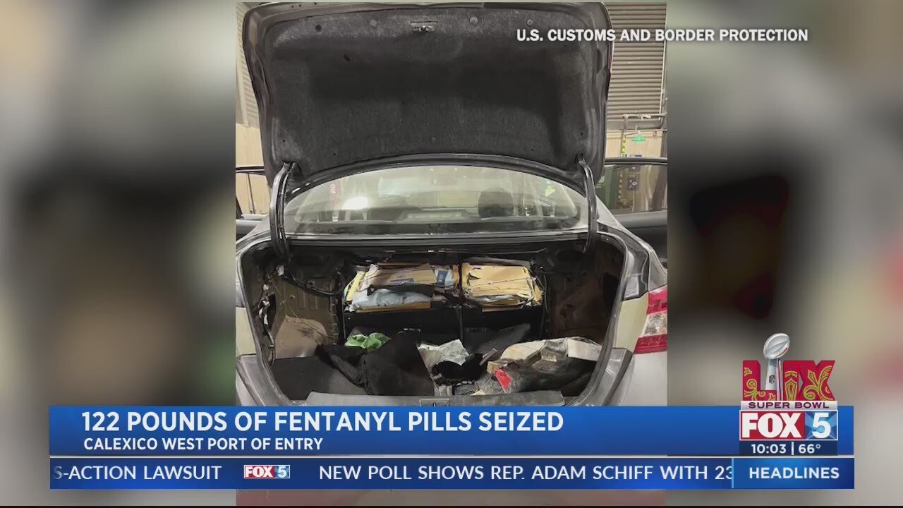 CBP officers seize over 100 pounds of fentanyl - YouTube