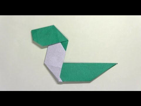 折り紙ランド Vol 346 へびの折り方 Ver 2 Origami How To Fold A Snake Ver 2 Youtube
