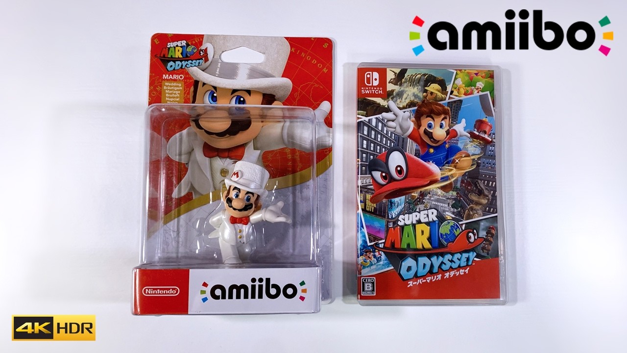 Amiibo Super Mario Odyssey Unboxing (Mario Wedding)