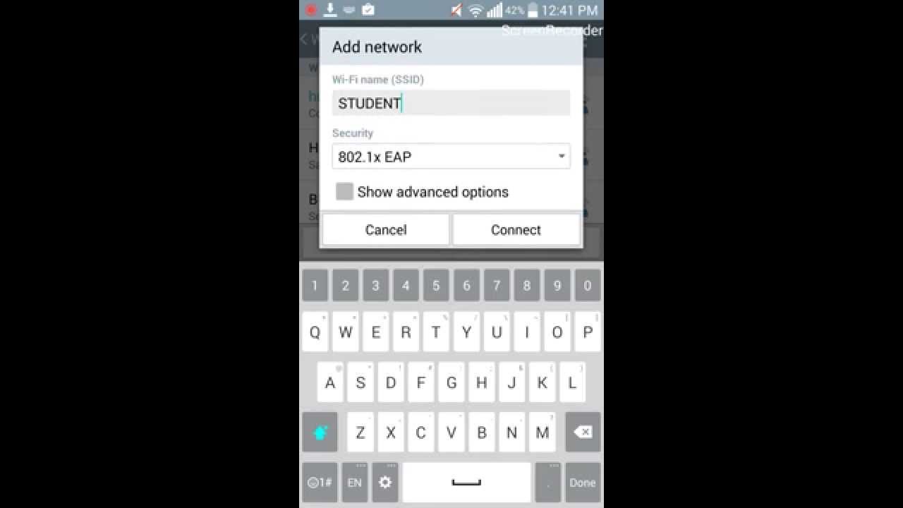 AIS wifi setup for student Android phone