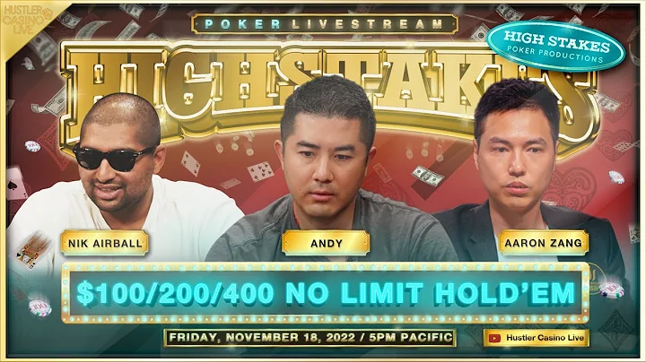 SUPER HIGH STAKES $200/400/800 w/ Andy, Nik Airball, Aaron Zang & J.R.!! Commentary by Marc Goone