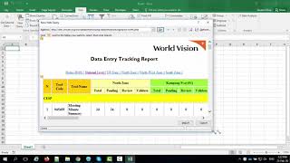 Import Data Entry Tracking Report from DMS to Excel