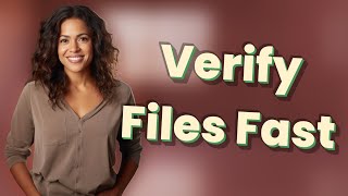 How Do Windows Users Verify File Authenticity Using Checksums?