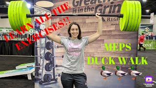 MEPS 2021 | What to Expect | How to do the Duck Walk (and other exercises)