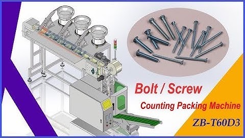 Automatic bolt packing machine, screw packaging machine with 3 bowls counting system