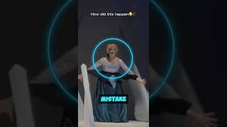 Elsa vs. Stage 😭❄️ #fail #funny #frozen #auraloss