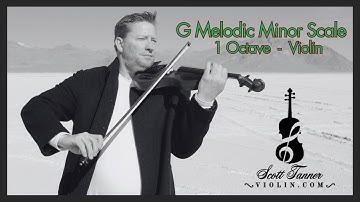 G Melodic Minor Scale - 1 Octave | Violin