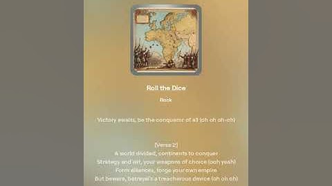 Risk ai song "Roll the Dice"