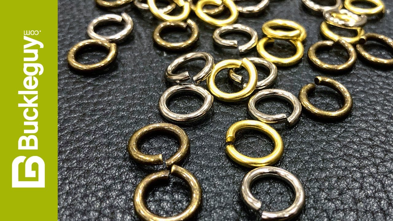 100 PCS Round solid brass large jump rings , brass open split rings –  DMleather