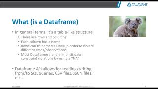 Intro to Pandas/Koalas/Spark/DataFrames and DataBricks - Daniel Woods