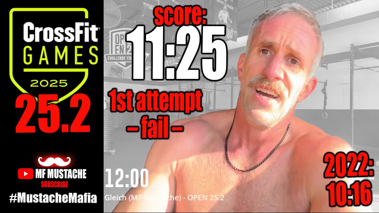 2025 CrossFit OPEN 25.2 (Games), repeat of 22.3 – M 45-49 – 1st Attempt – 11:25 - WORSE than 2022!