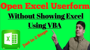 How to Run Userform of MS Excel without Showing Excel Window. with Easy and Simple Method.