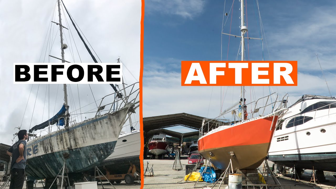 ⛵️We FINALLY installed our brand new mast on our abandoned boat!! 😱#134