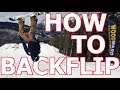 How To Layout a Backflip - Snowboarding Trick Tutorial