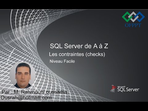 Vidéo: Qu'est-ce que la contrainte Nocheck SQL Server ?