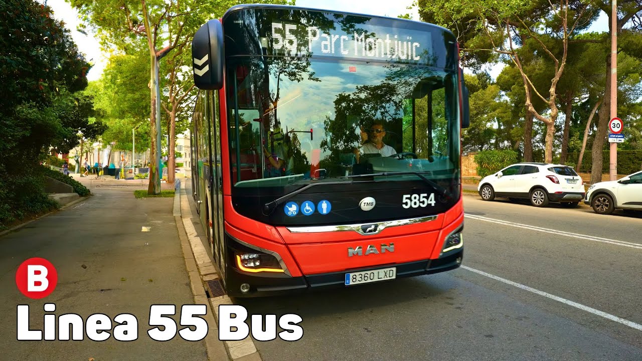 55 Автобус - Автобус из Барселоны - Полная поездка