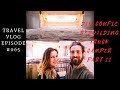 DIY COUPLE REBUILDING TRUCK CAMPER AS FULL-TIME HOME FOR NOMADIC ITALIANS - PART 2 - LeAw Vlog #065
