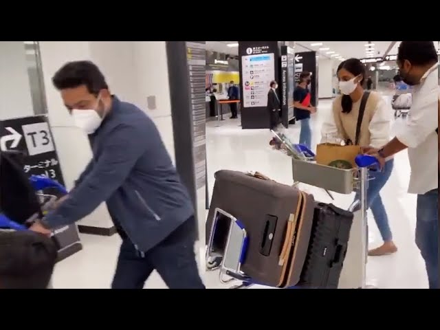 Jr NTR and Family Visuals @ Tokyo Airport | RRR | Manastars class=