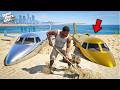 Franklin Digging Out The Buried Planes in GTA 5 !