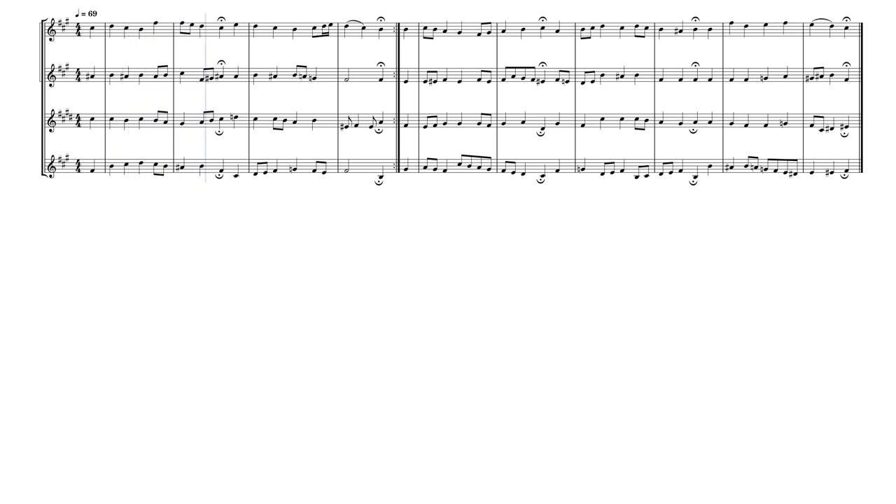 Bach – Ach Gott, vom Himmel sieh’ darein (BWV ___) | Clarinet Quartet