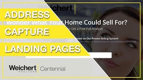 Video Guide - How to Build Address Capture Landing Pages