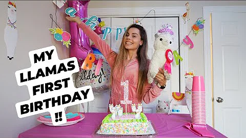 THROWING A SURPRISE PARTY FOR MY CRAZY LLAMA !! LL...