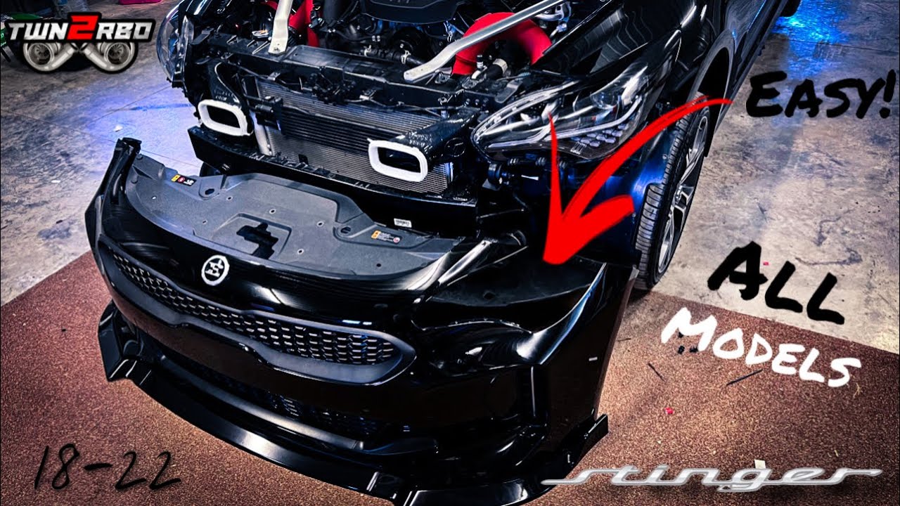 How To Remove Kia Stinger Front Bumper YouTube