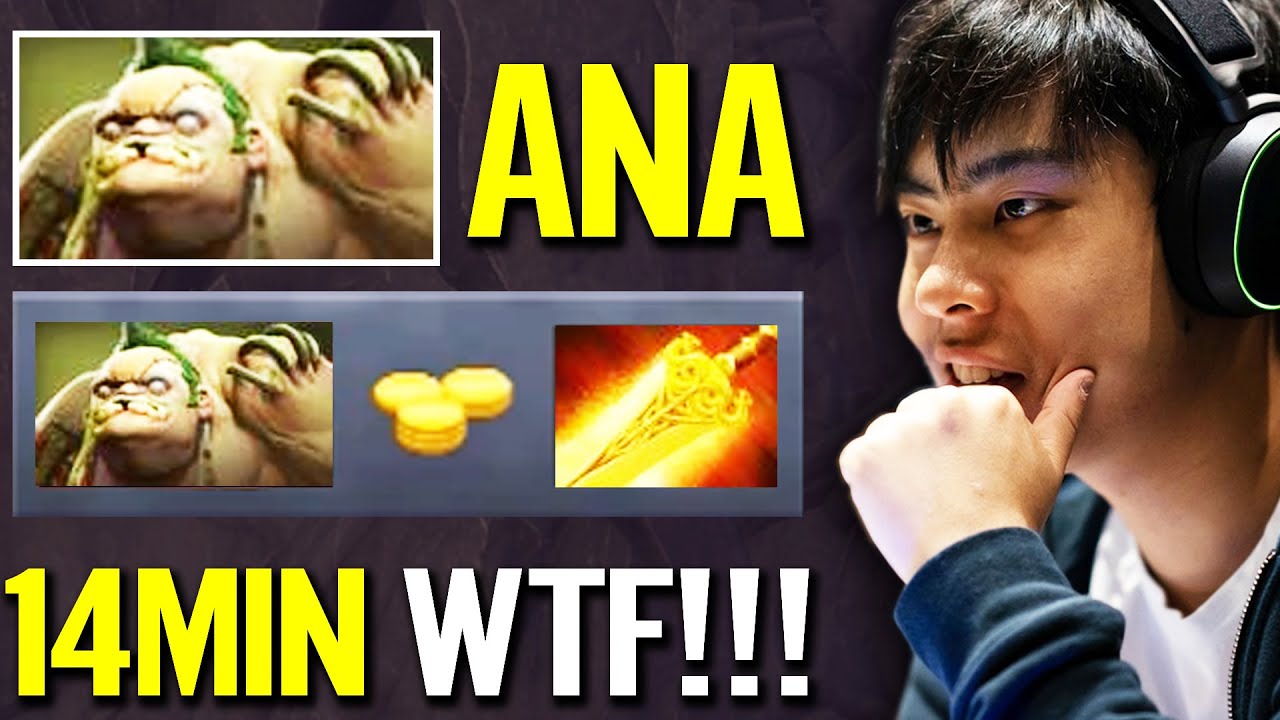 WTF Pudge MID 14MIN RADIANCE! ANA 100% GOD Fast Farm Craziest Hook Carry Guide Dota 2 Pro Gameplay