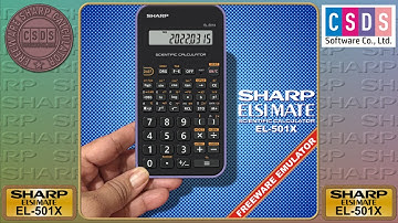 SHARP EL-501X SCIENTIFIC CALCULATOR emulator & free download (mega.nz)