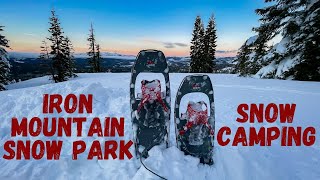 Iron Mountain Snow Camping Lots of Powder