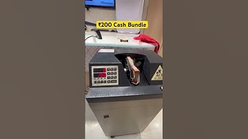 ₹200 Cash Bundle Counting Machine Issue 😲 | Live Demo & Fix 🔧