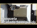 Banqueta acabado Semipulido