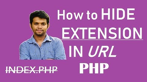 Hide extension in url php
