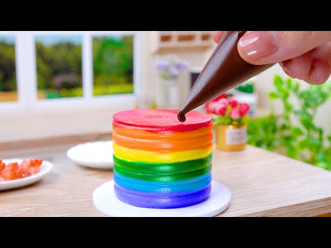 Ide Terbaik Kue Pelangi😍 Ide Kue Mini yang Lezat 🌈 Lisa Kecil Baker