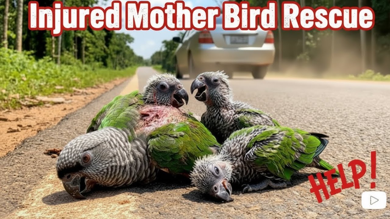 Injured Mother Bird Rescue 🐦❤️ | A Heartwarming Animal Story I Wildlife Miracles