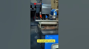 Part 74 Automatic feeding hob pipe cutting machine cuts quickly without burrs.😱