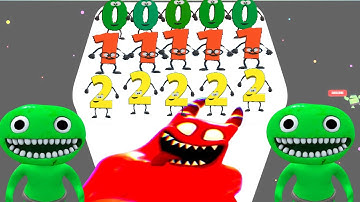 MERGE GARTEN OF BANBAN MONSTER VS MERGE ALFHABET NUMBER RUN GAMEPLAY MAX LEVELS