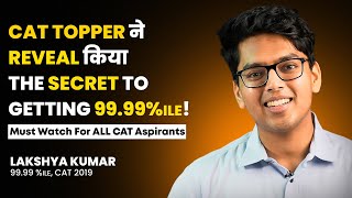 Strategy for Scoring 99.99%ile by CAT Topper | IIM Calcutta #catexam #cattopper #catpreparation