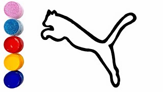 escritorio Chimenea Desacuerdo COMO DIBUJAR PUMA LOGO - YouTube