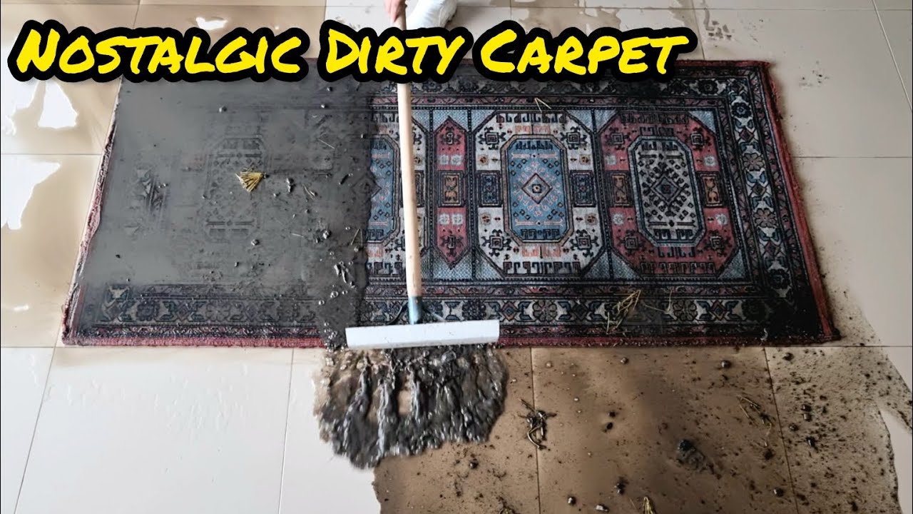How to Clean This Nostalgic Amazing Dirty Carpet Satisfying Rug Cleaning YouTube