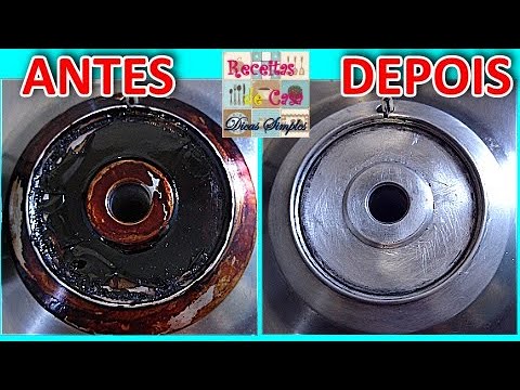 COMO LIMPAR BOCA DO FOGÃO FÁCIL/CROSTA NA CHAPINHA NUNCA MAIS! Receitas de Casa Dicas Simples