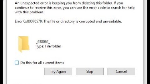 How to Delete Corrupted files in Windows! Fix error 0x800070570