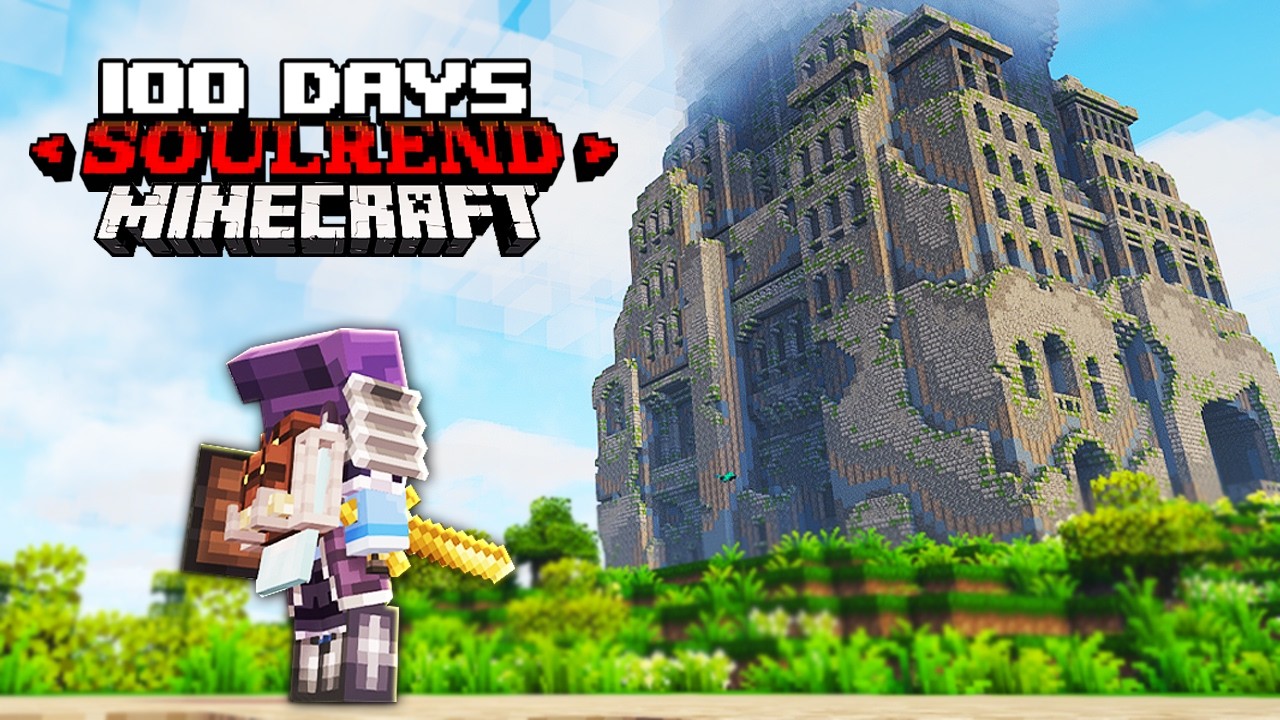 I Spent 100 Days in a Souls-like RPG in Minecraft - YouTube