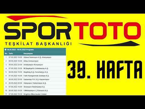 SPOR TOTO 39. HAFTA TAHMİNLERİ - süper lig yorumları tahmin hafta hedef 15 kazanma liste taktikleri