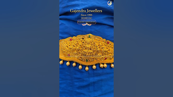 touch of South Indian royalty – Vadiyanam that defines bridal tradition #vaddanam #oddiyanam #jewels