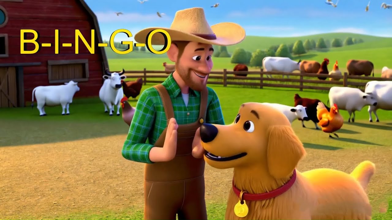 Bingo Song for Kids 🐕🎶 | Fun Spelling & Clapping Rhyme - YouTube