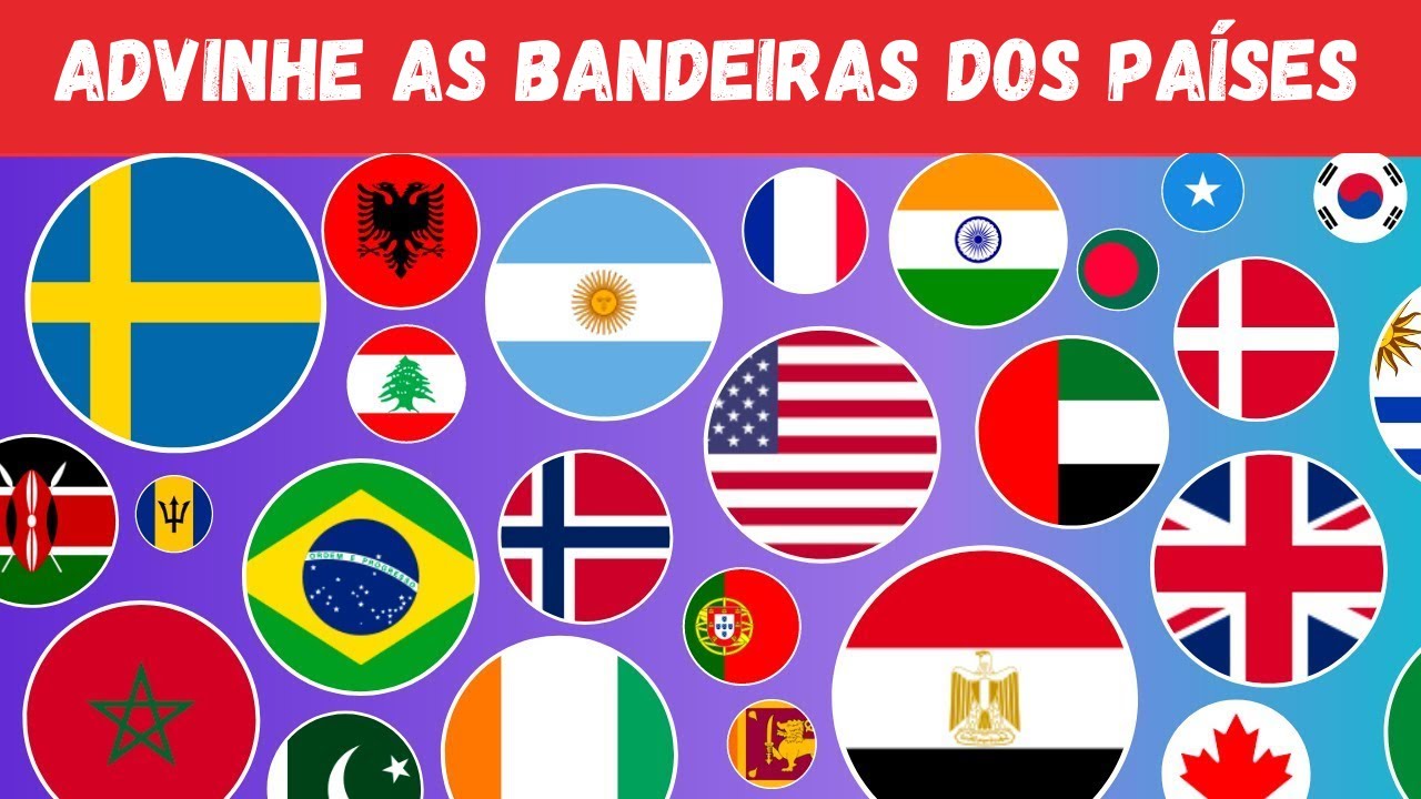 Teste os conhecimentos sobre as bandeiras nacionais dos países