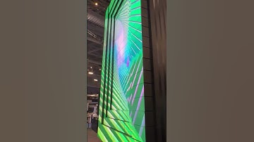Kinetic LED displays at trade shows#leddisplay #ledscreen #creativeLED #kineticLEDwall #hightech